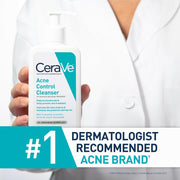 CeraVe Acne Treatment Face Wash, Salicylic Acid Cleanser with Purifying Clay