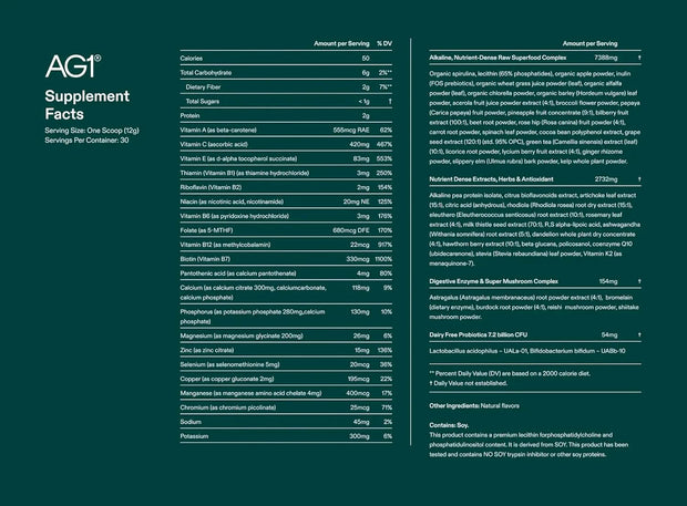 AG1 Greens Powder Supplement